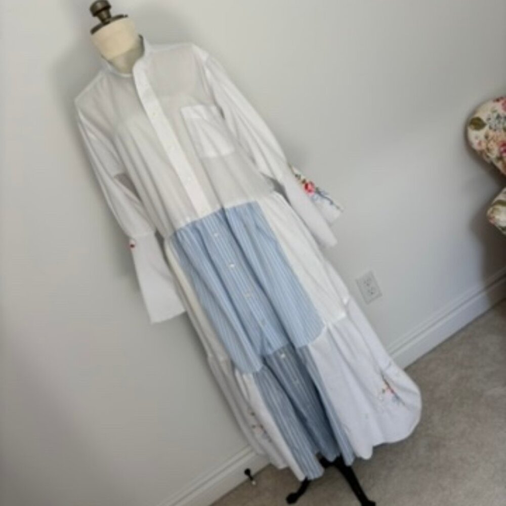 Vintage Boho Upcycled Handmade Festival Maxi Dress - Picture 3 of 12
